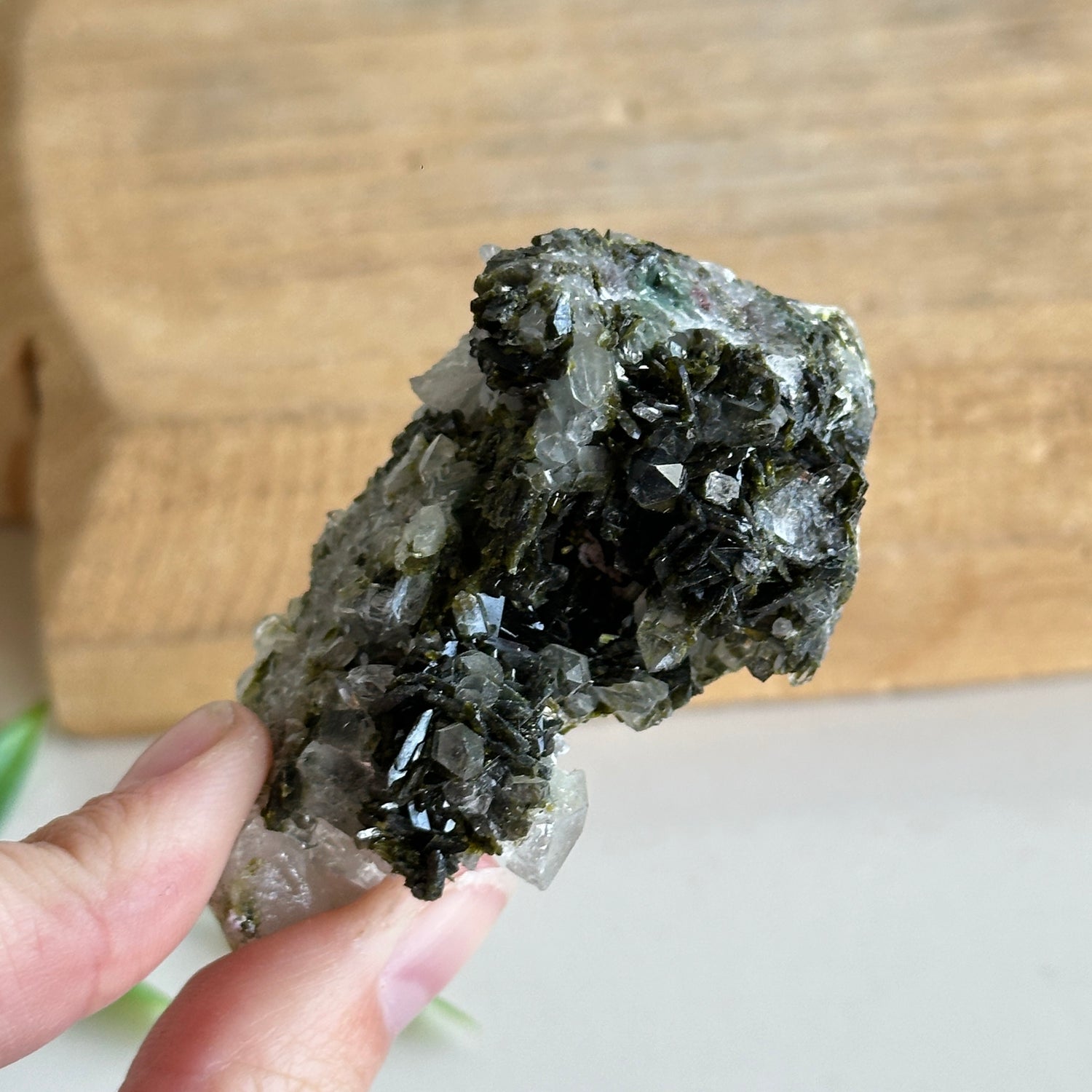 Epidote & Quartz Cluster 58g - High Quality