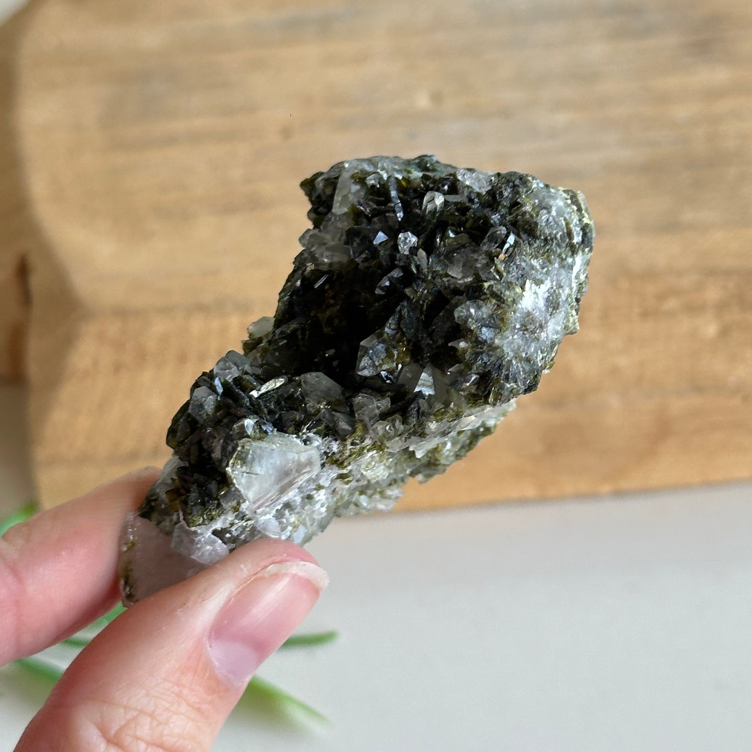 Epidote & Quartz Cluster 58g - High Quality