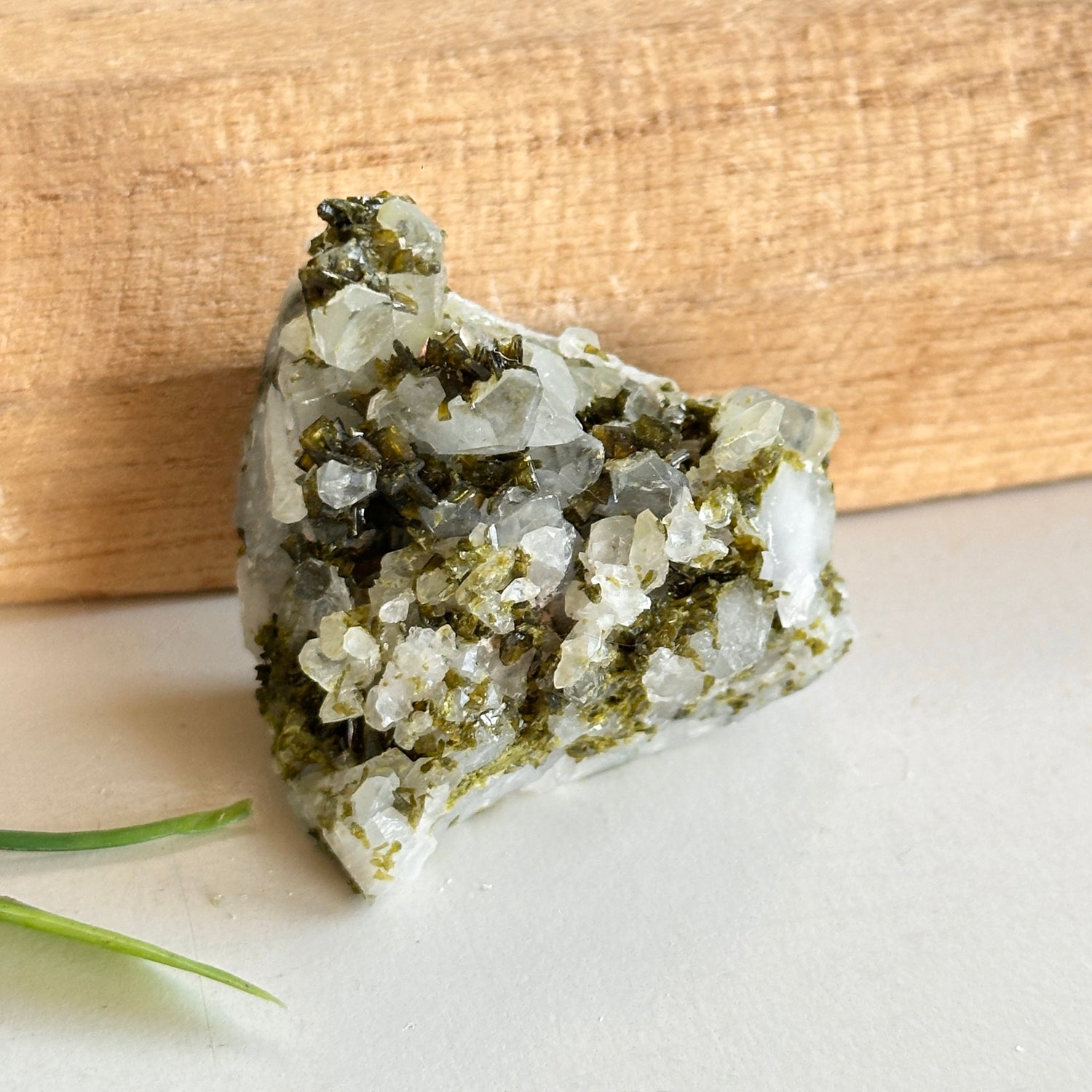 Epidote & Quartz Cluster 34g - High Quality