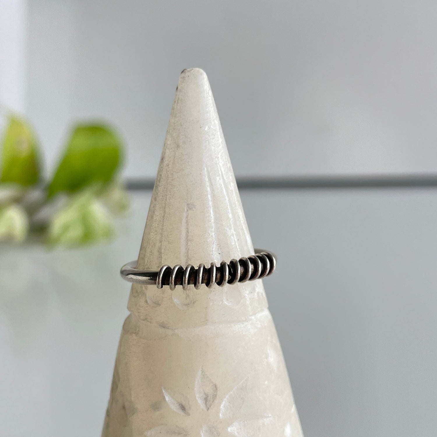 Silver Spiral Ring 38117