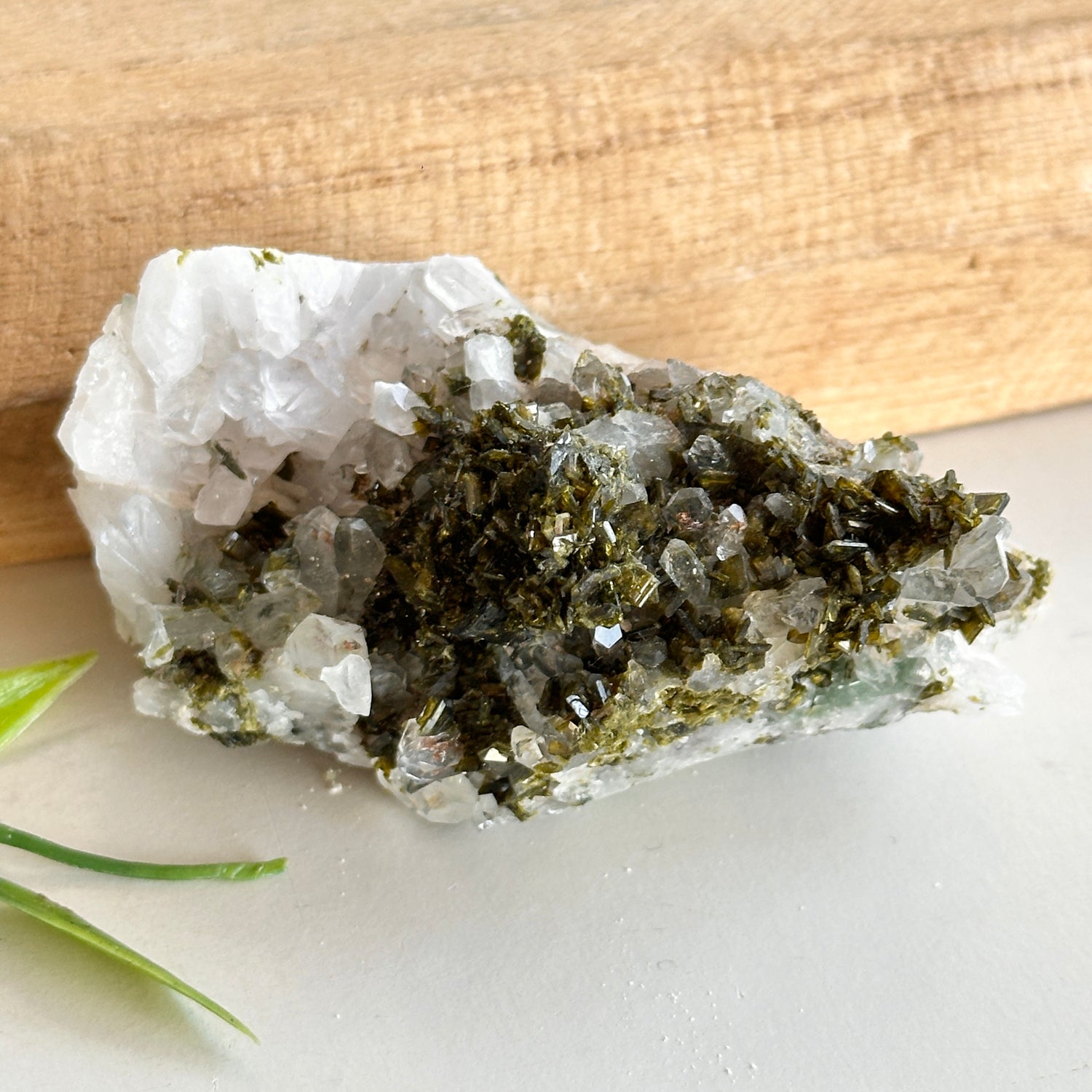 Epidote & Quartz Cluster 100g - High Quality