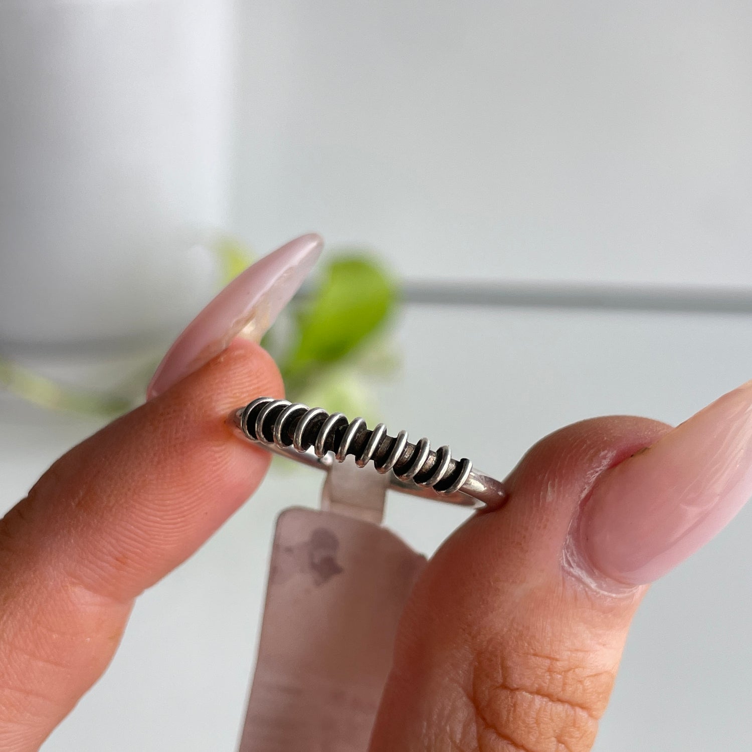 Silver Spiral Ring 38117
