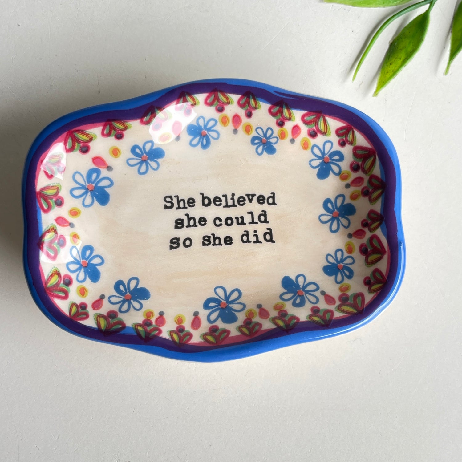 She Believed She Could So She Did Trinket Dish DSH228