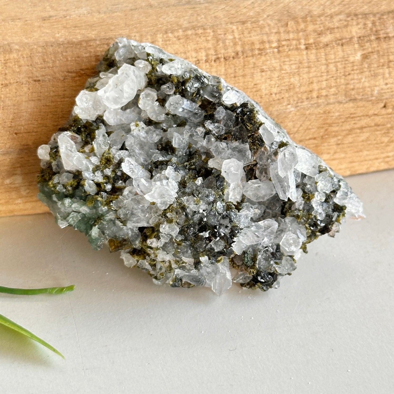 Epidote & Quartz Cluster 42g - High Quality
