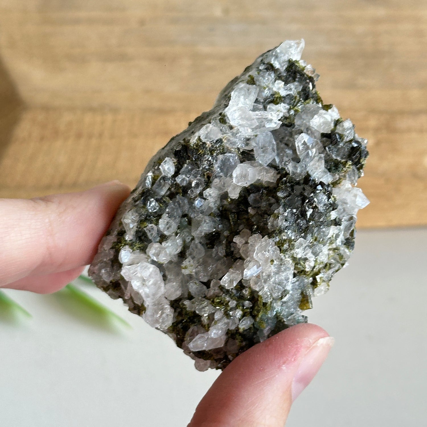 Epidote & Quartz Cluster 42g - High Quality