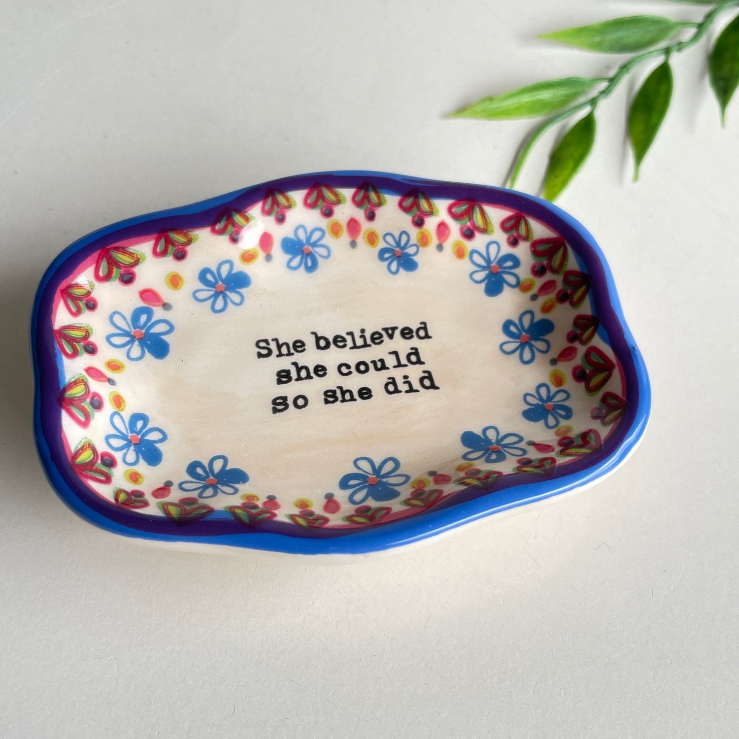 She Believed She Could So She Did Trinket Dish DSH228