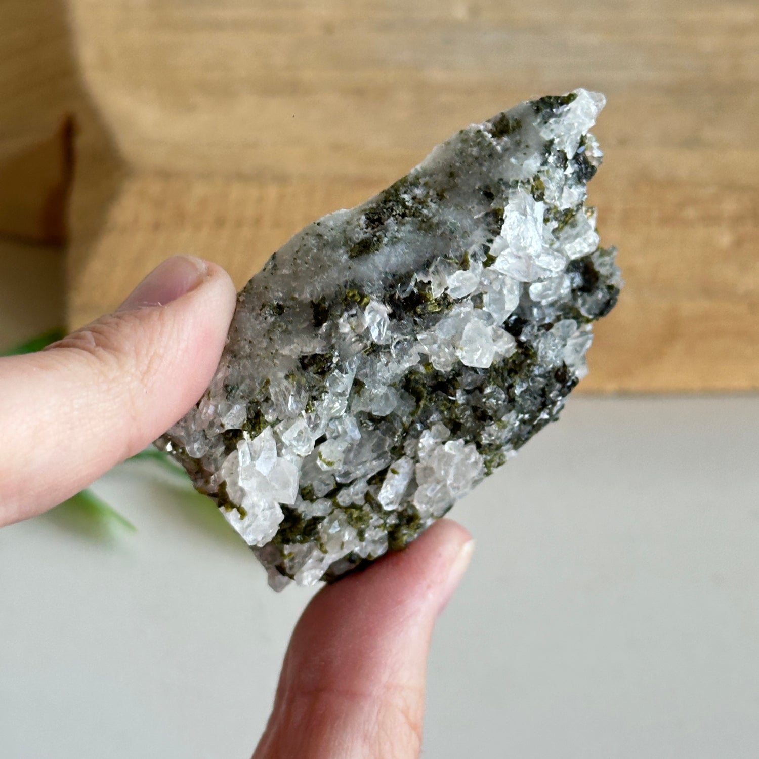 Epidote & Quartz Cluster 42g - High Quality