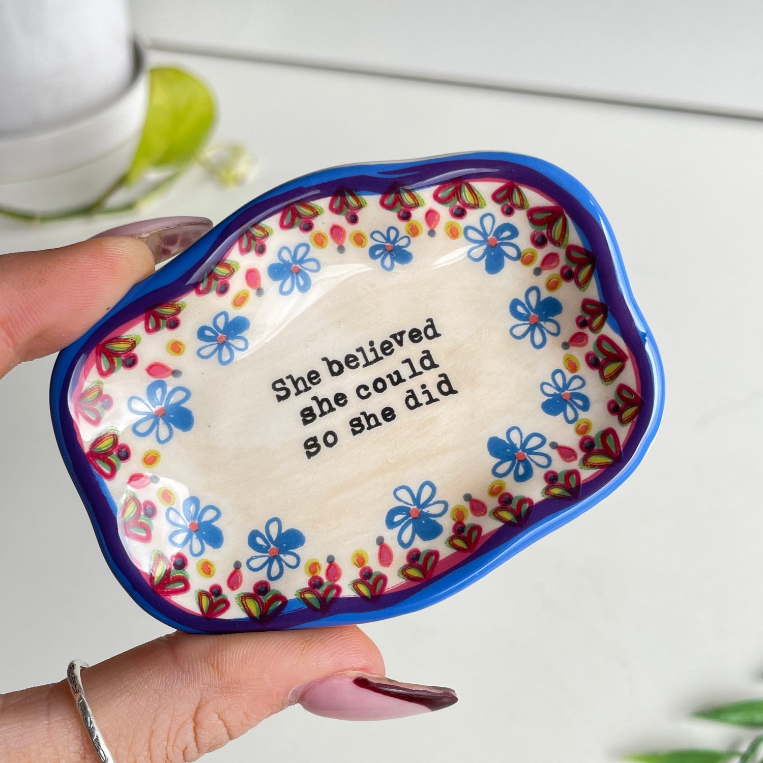 She Believed She Could So She Did Trinket Dish DSH228