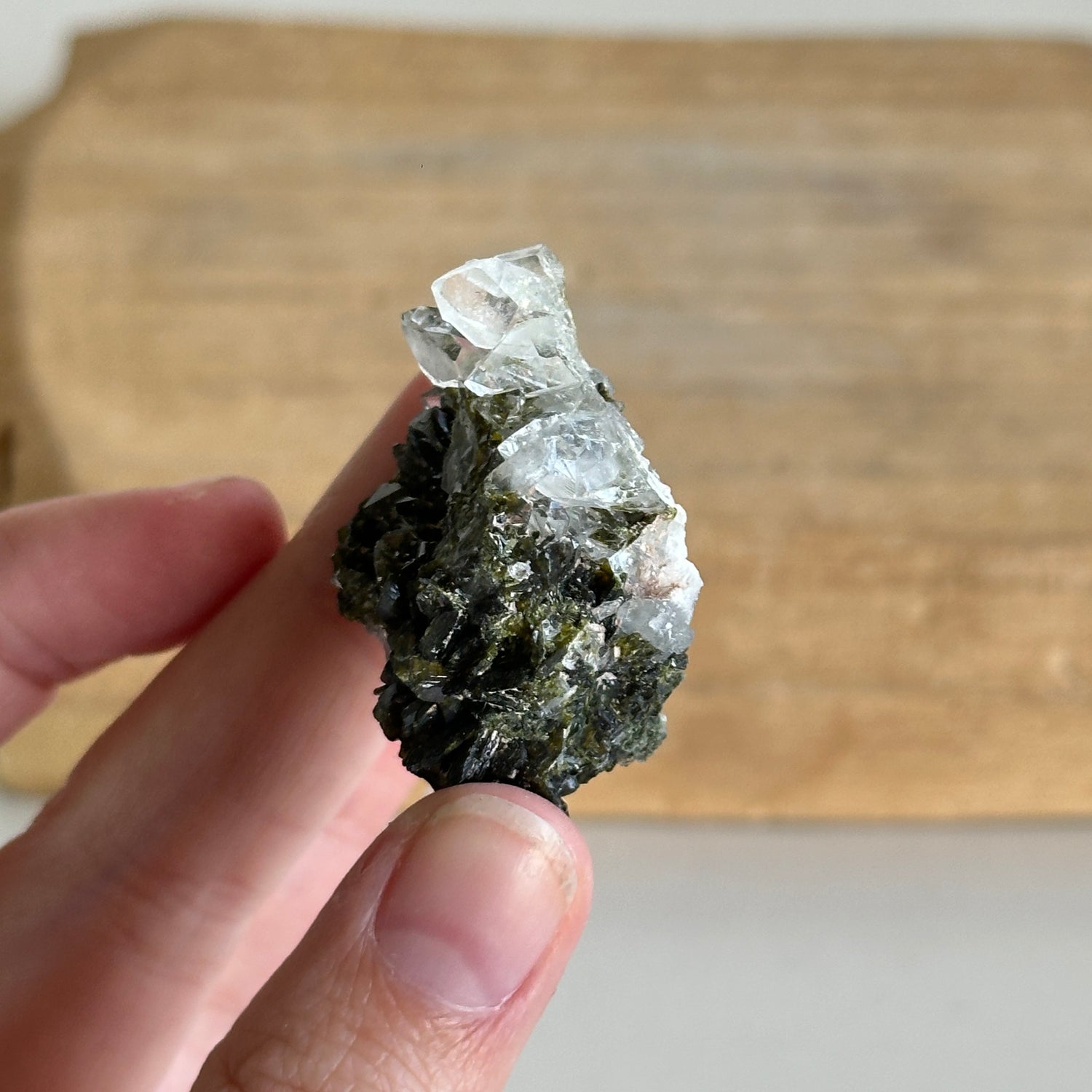 Epidote & Quartz Cluster 22g - High Quality