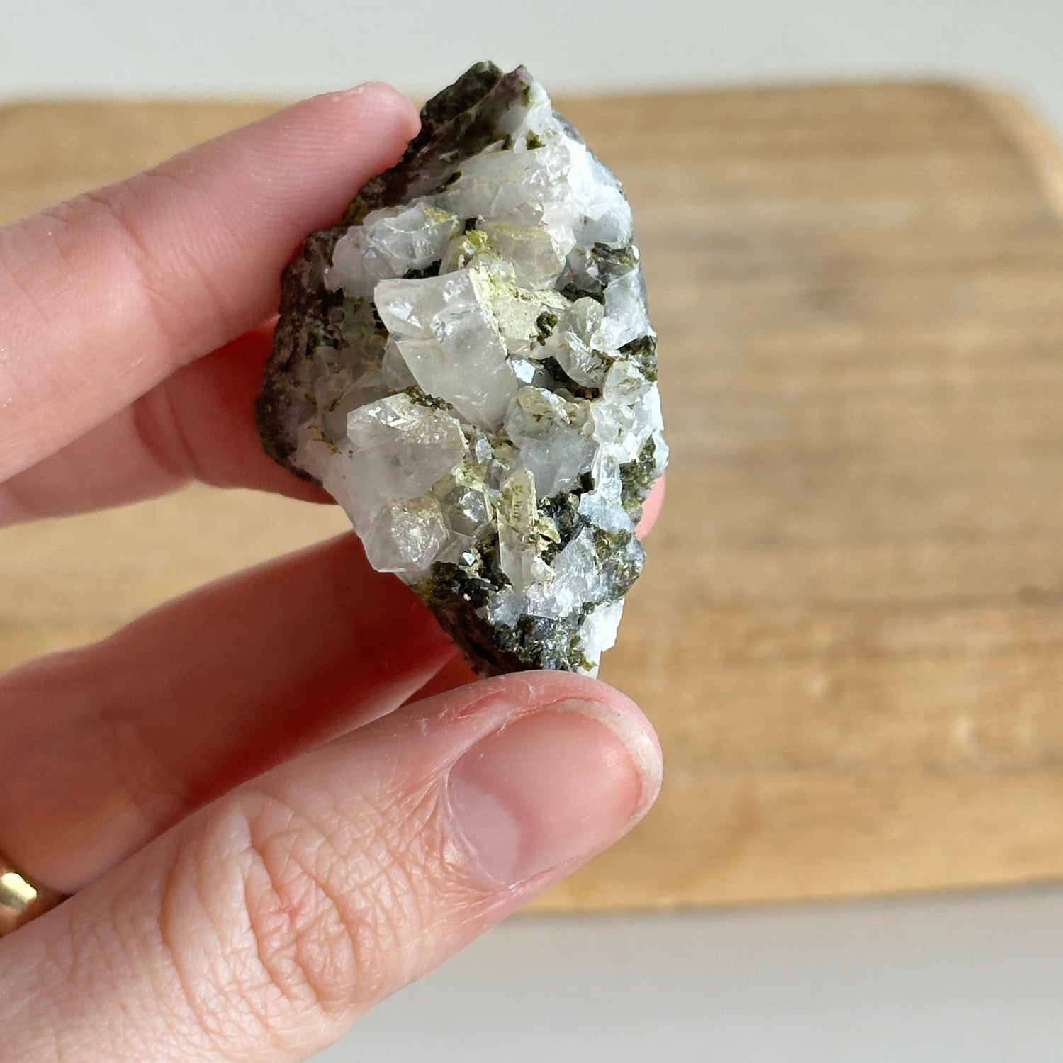 Epidote & Quartz Cluster 26g - High Quality