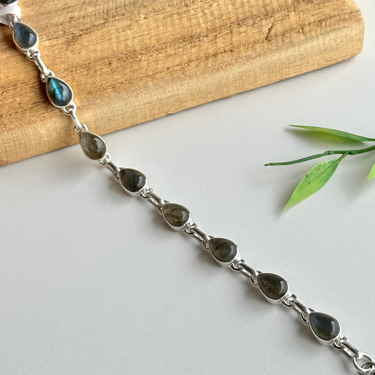 Labradorite Teardrop Bracelet