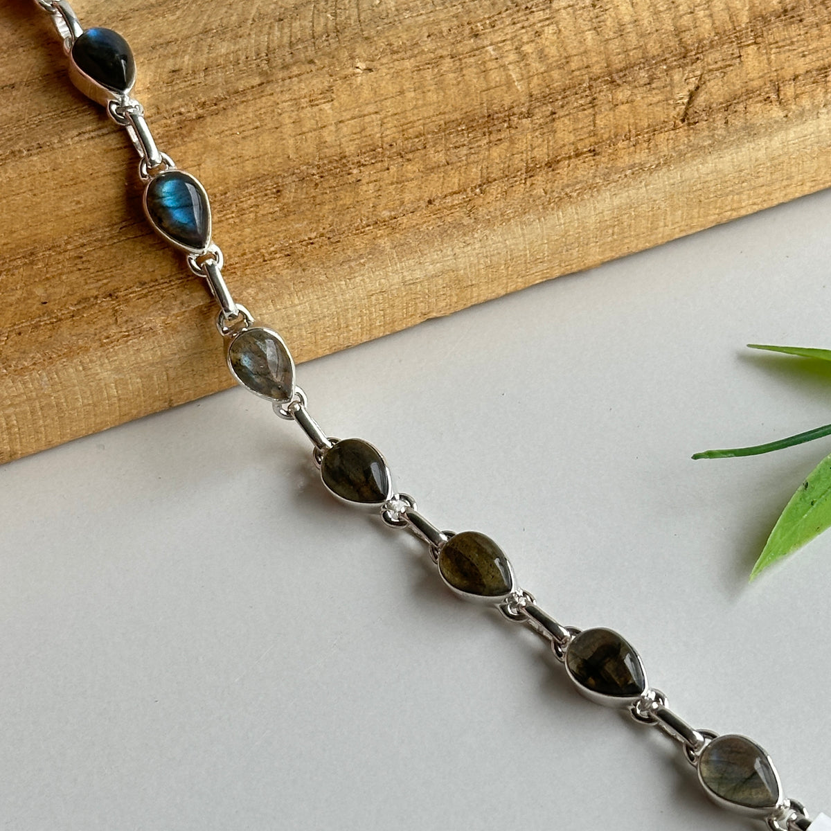 Labradorite Teardrop Bracelet