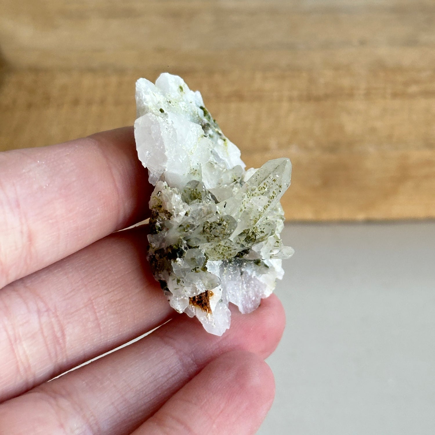 Epidote & Quartz Cluster 12g - High Quality