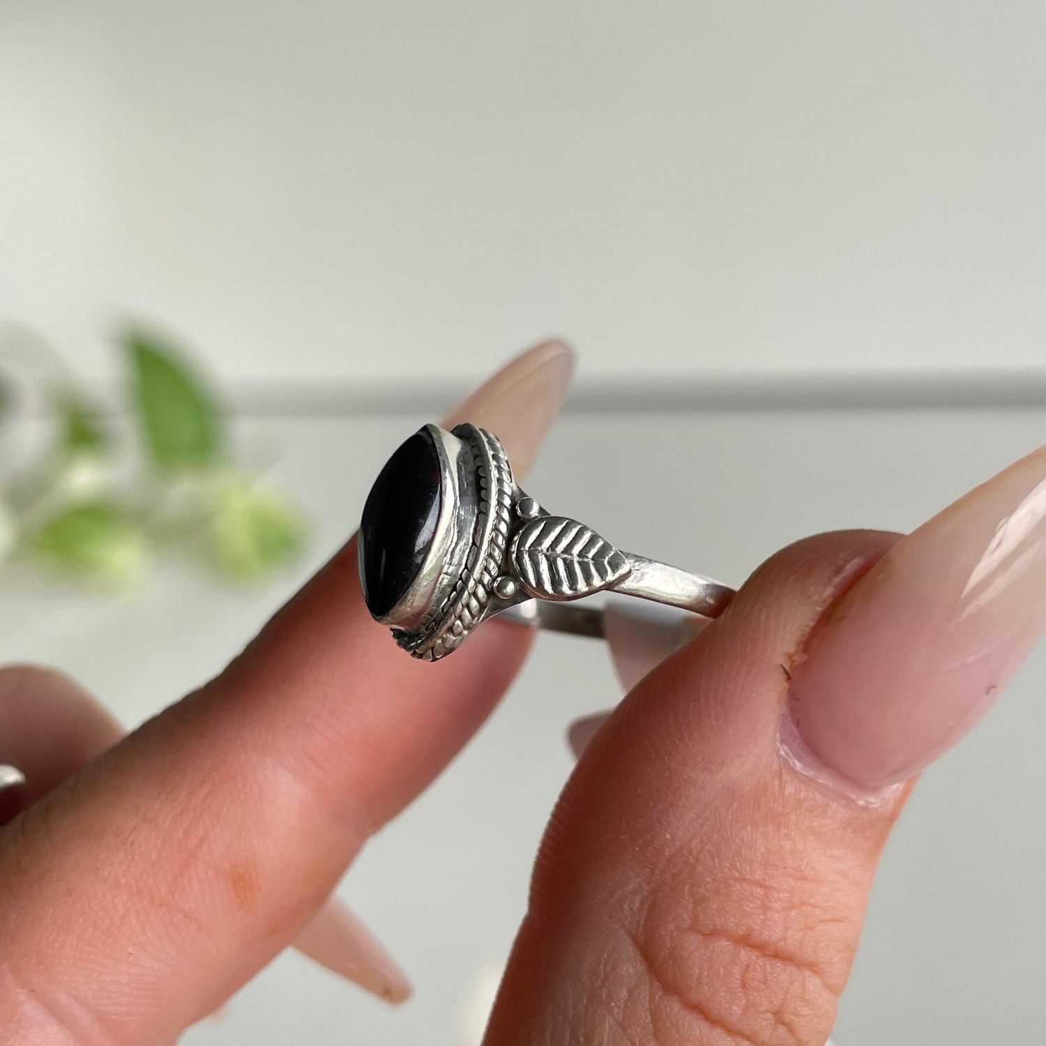 Garnet Marquise Ring