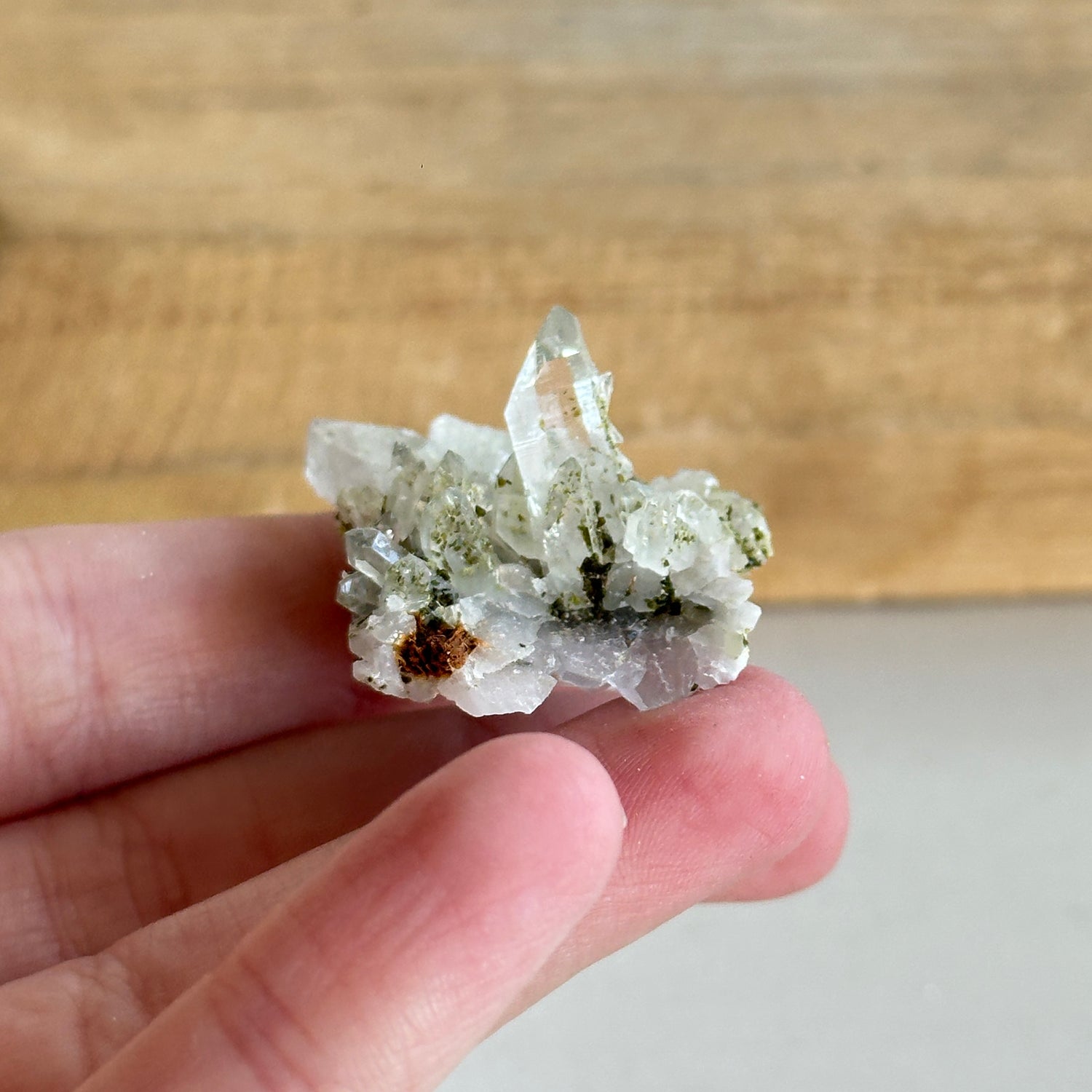 Epidote & Quartz Cluster 12g - High Quality