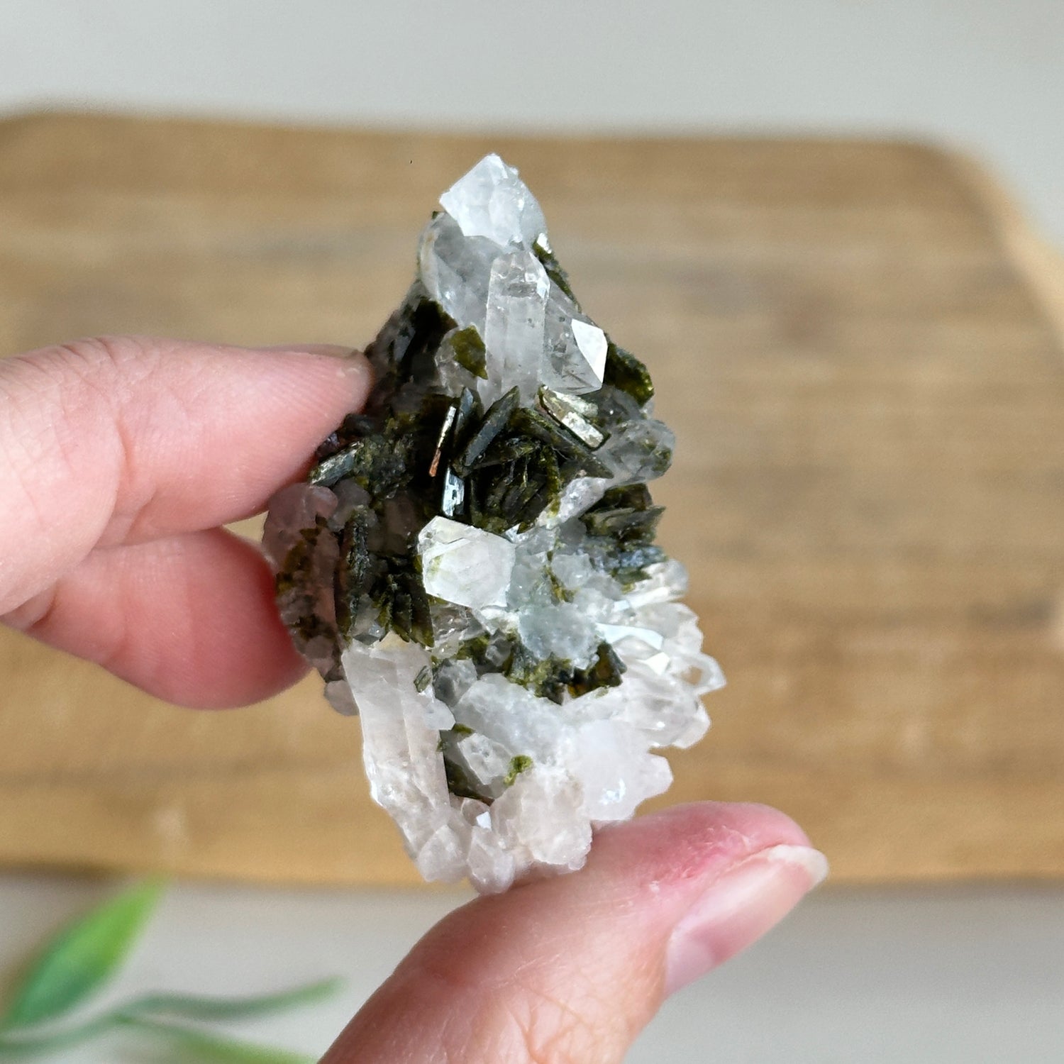 Epidote & Quartz Cluster 26g - High Quality