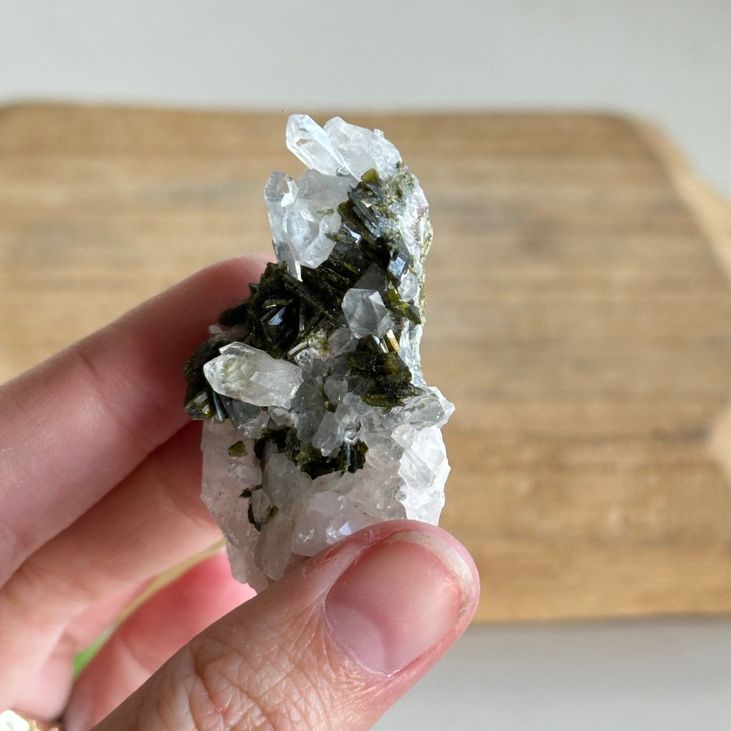 Epidote & Quartz Cluster 26g - High Quality
