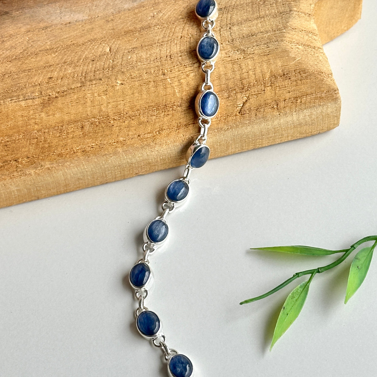 Blue Kyanite Oval Bracelet