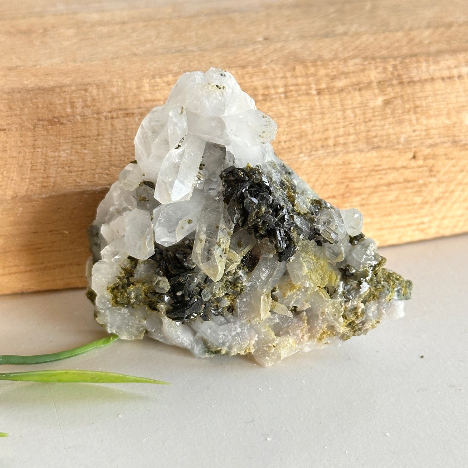 Epidote & Quartz Cluster 48g - High Quality