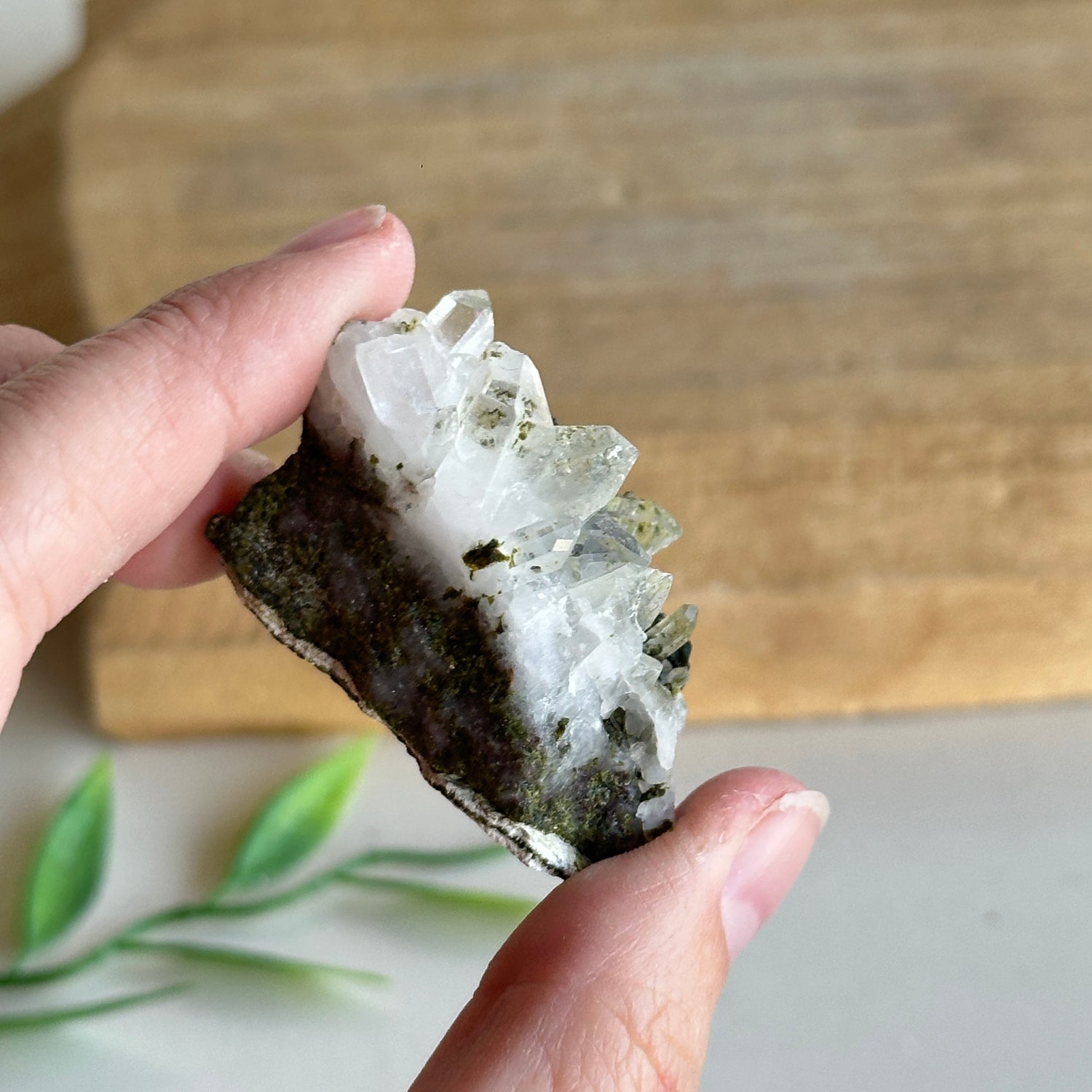 Epidote & Quartz Cluster 48g - High Quality
