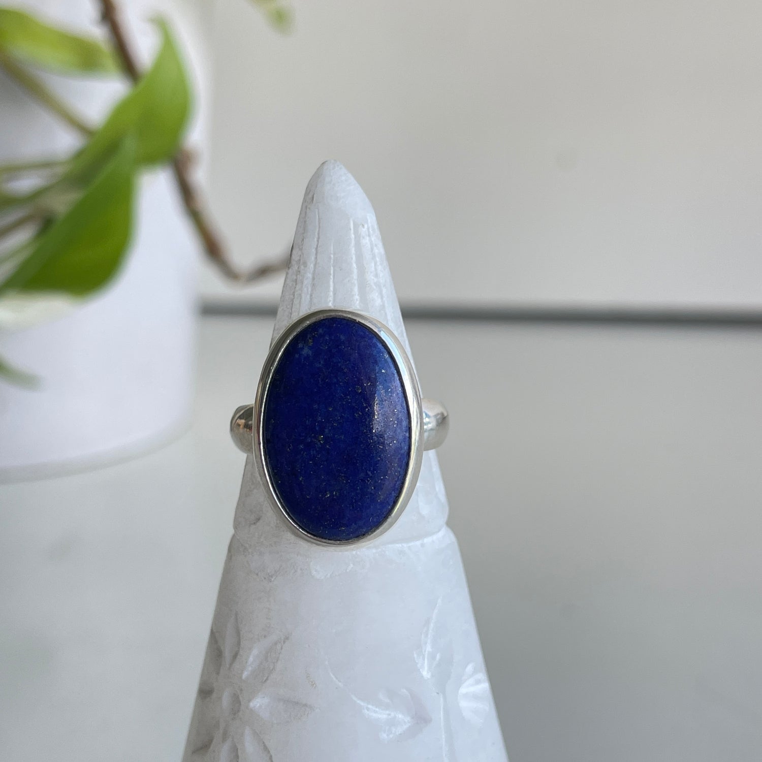 Lapis Lazuli Oval Ring Sz7