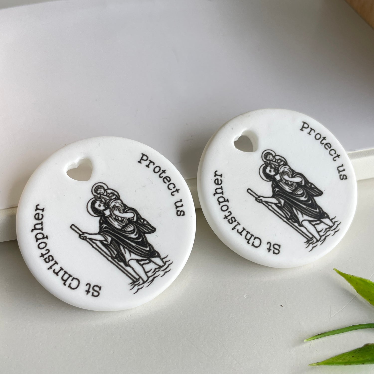 St Christopher Ceramic Token