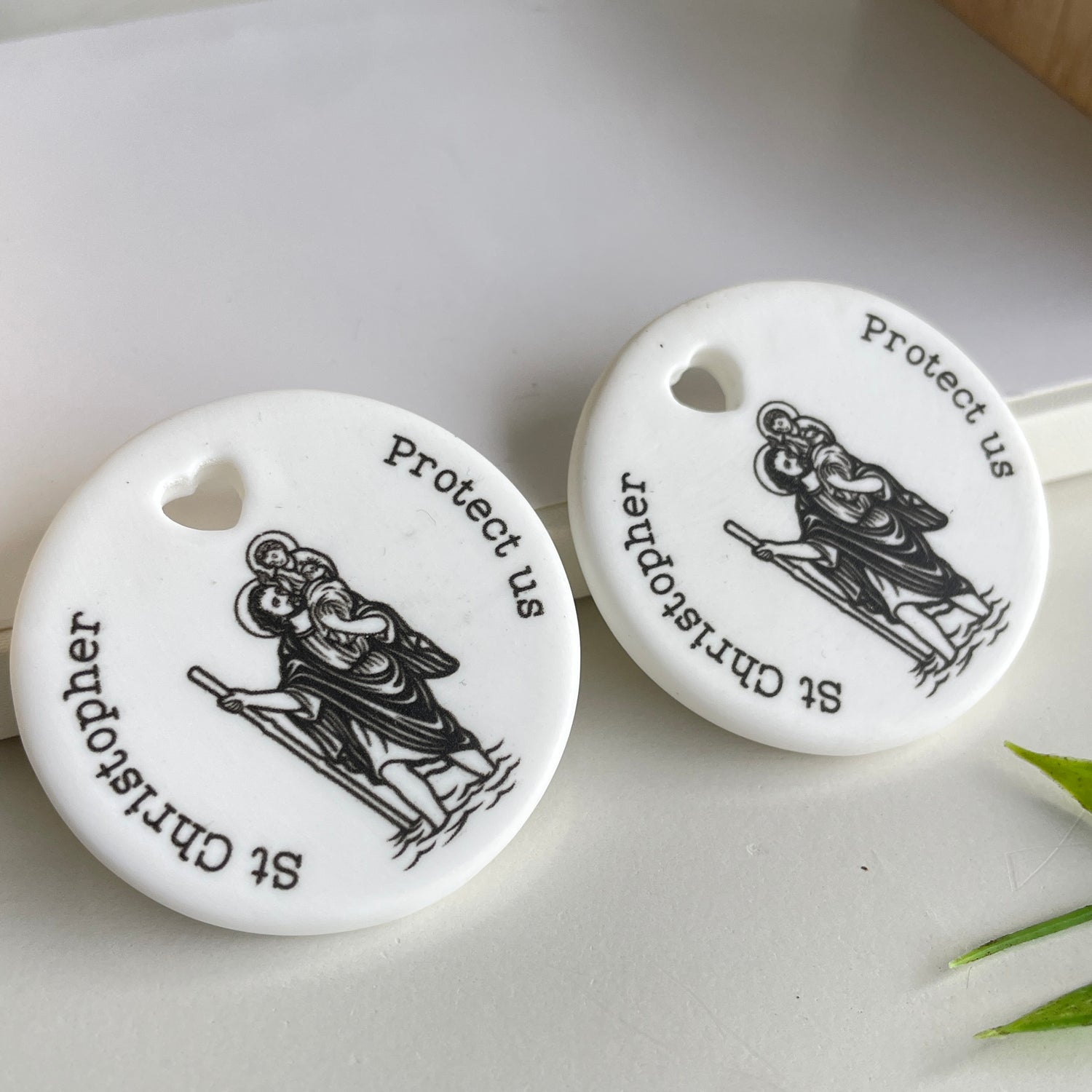 St Christopher Ceramic Token