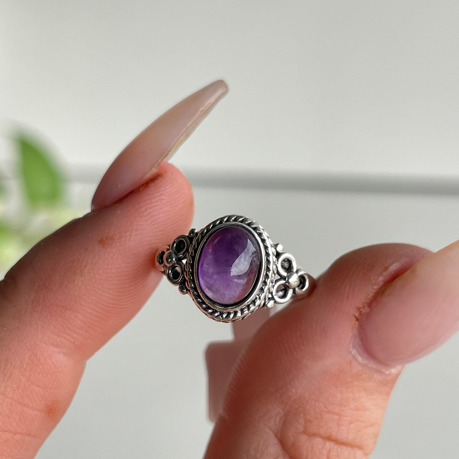 Amethyst Oval Ring