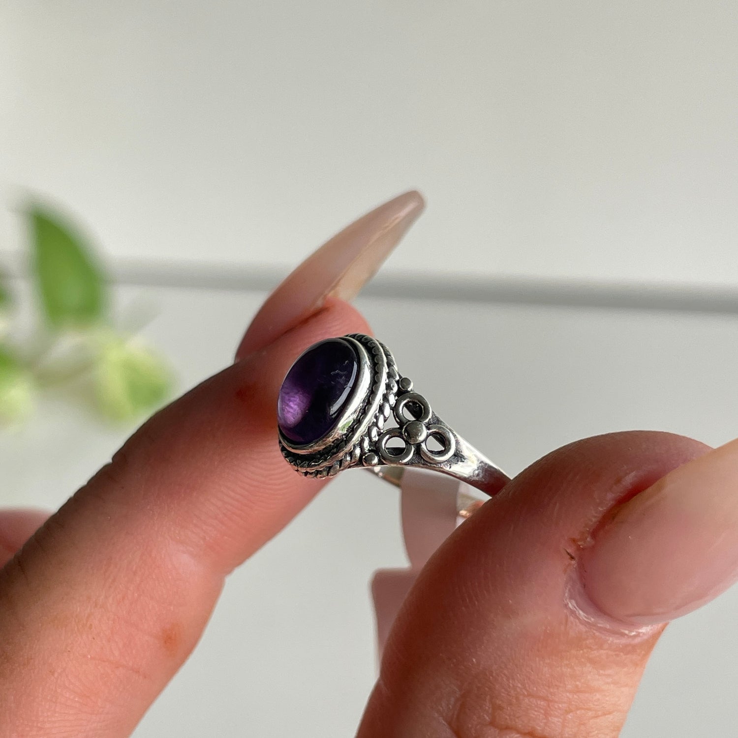 Amethyst Oval Ring