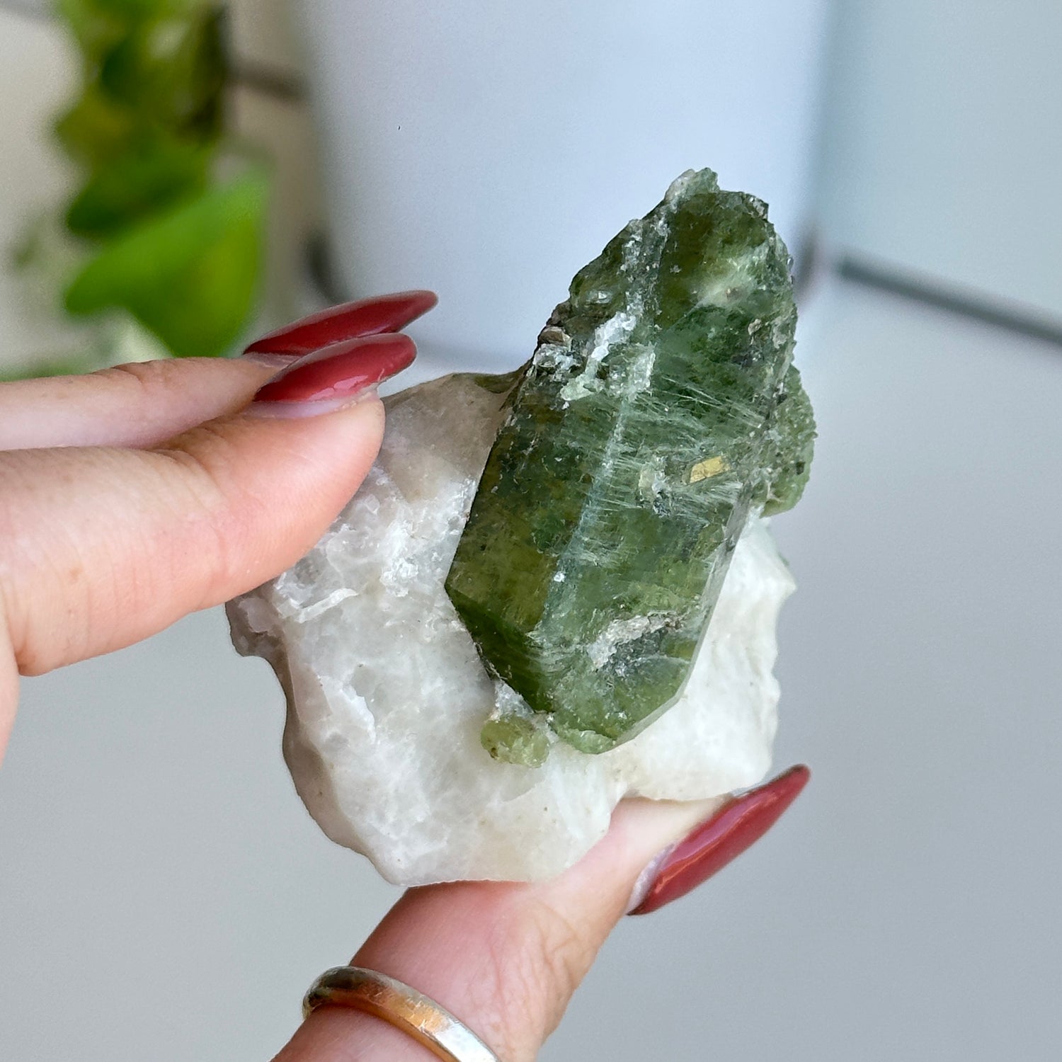 Diopside On Quartz Pc