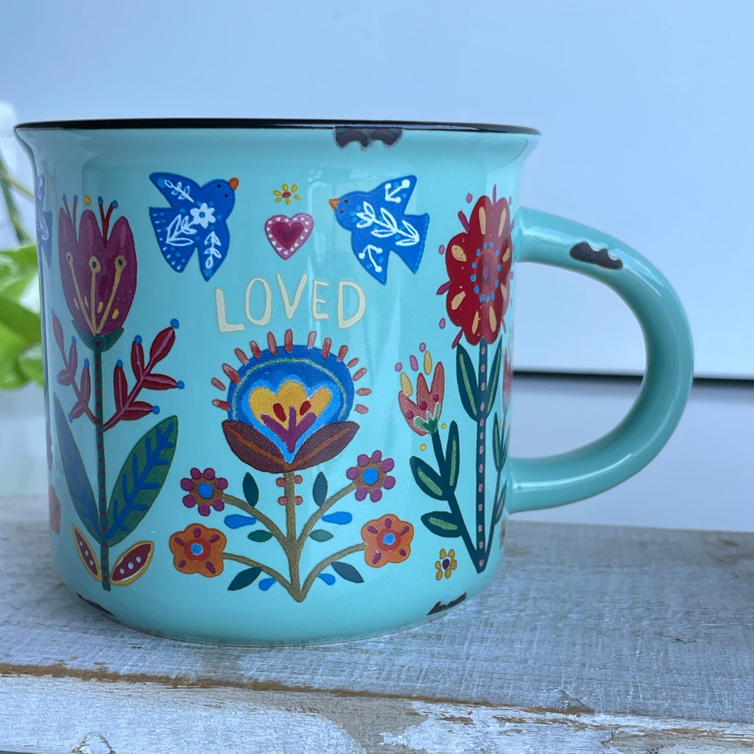 Teal Loved Mug MUG000114