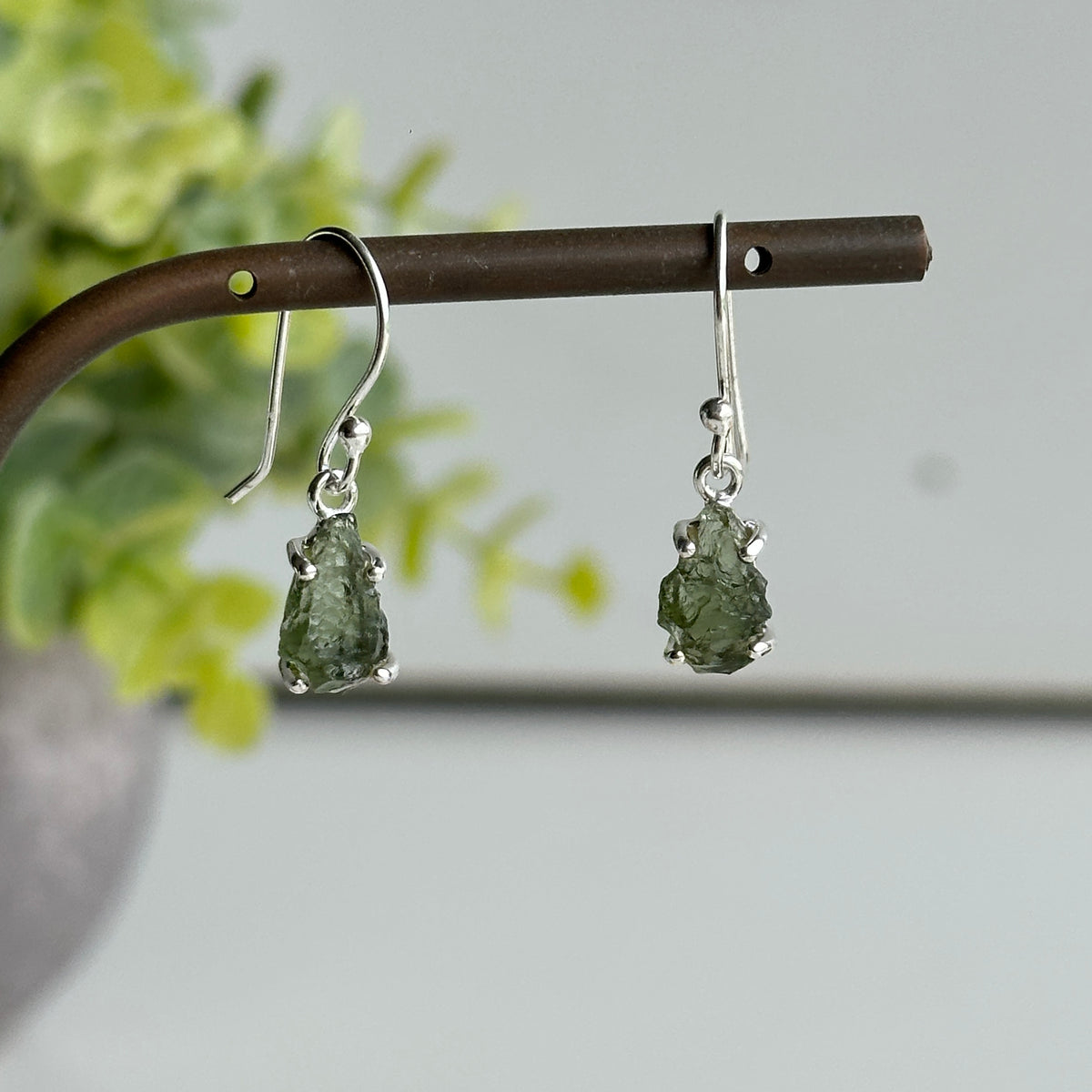 Moldavite Earrings
