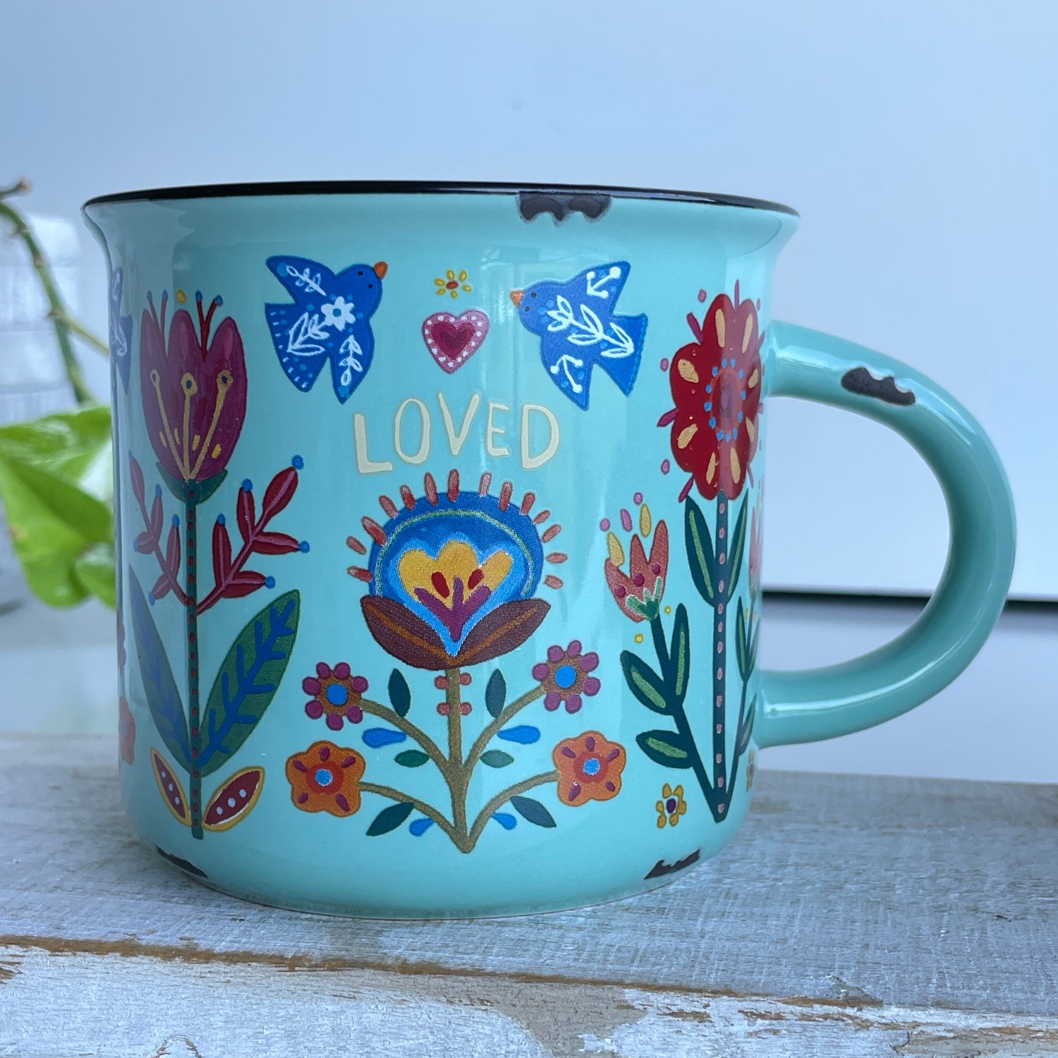 Teal Loved Mug MUG000114