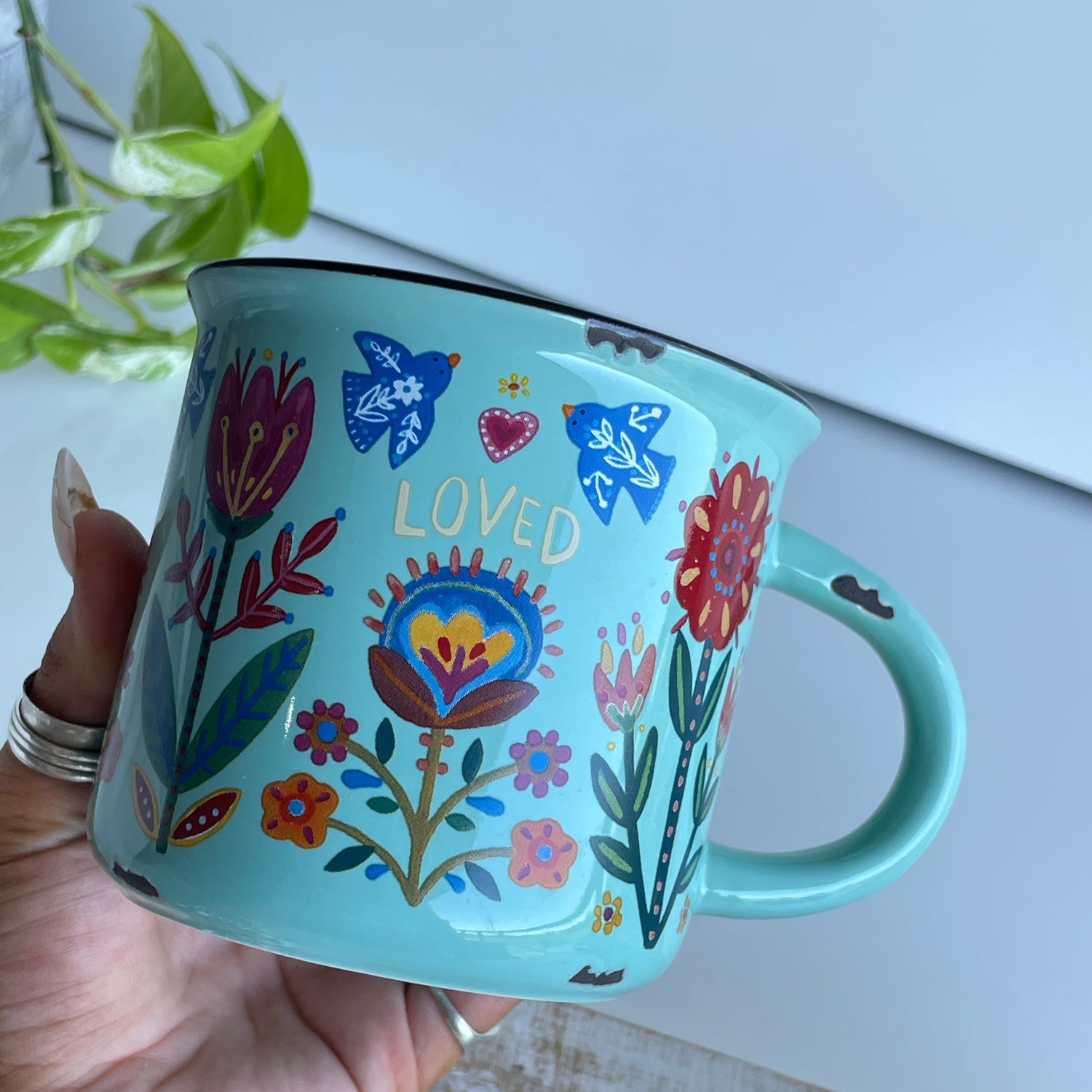 Teal Loved Mug MUG000114