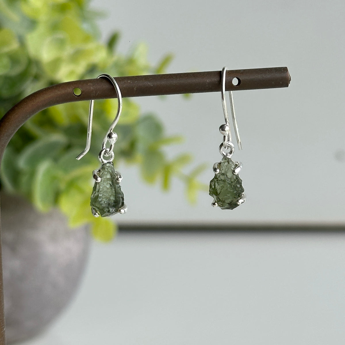 Moldavite Earrings