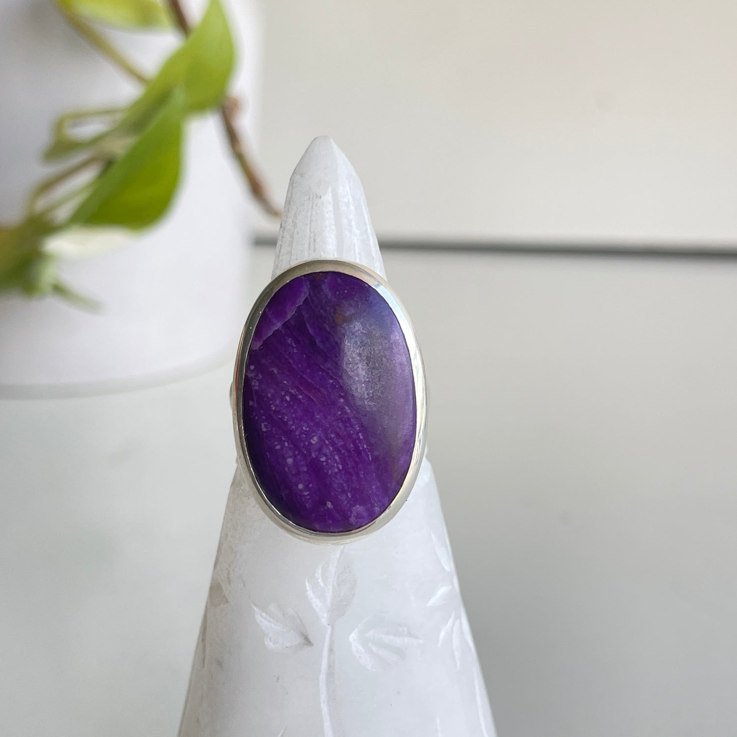 Sugilite Oval Ring Sz8.5