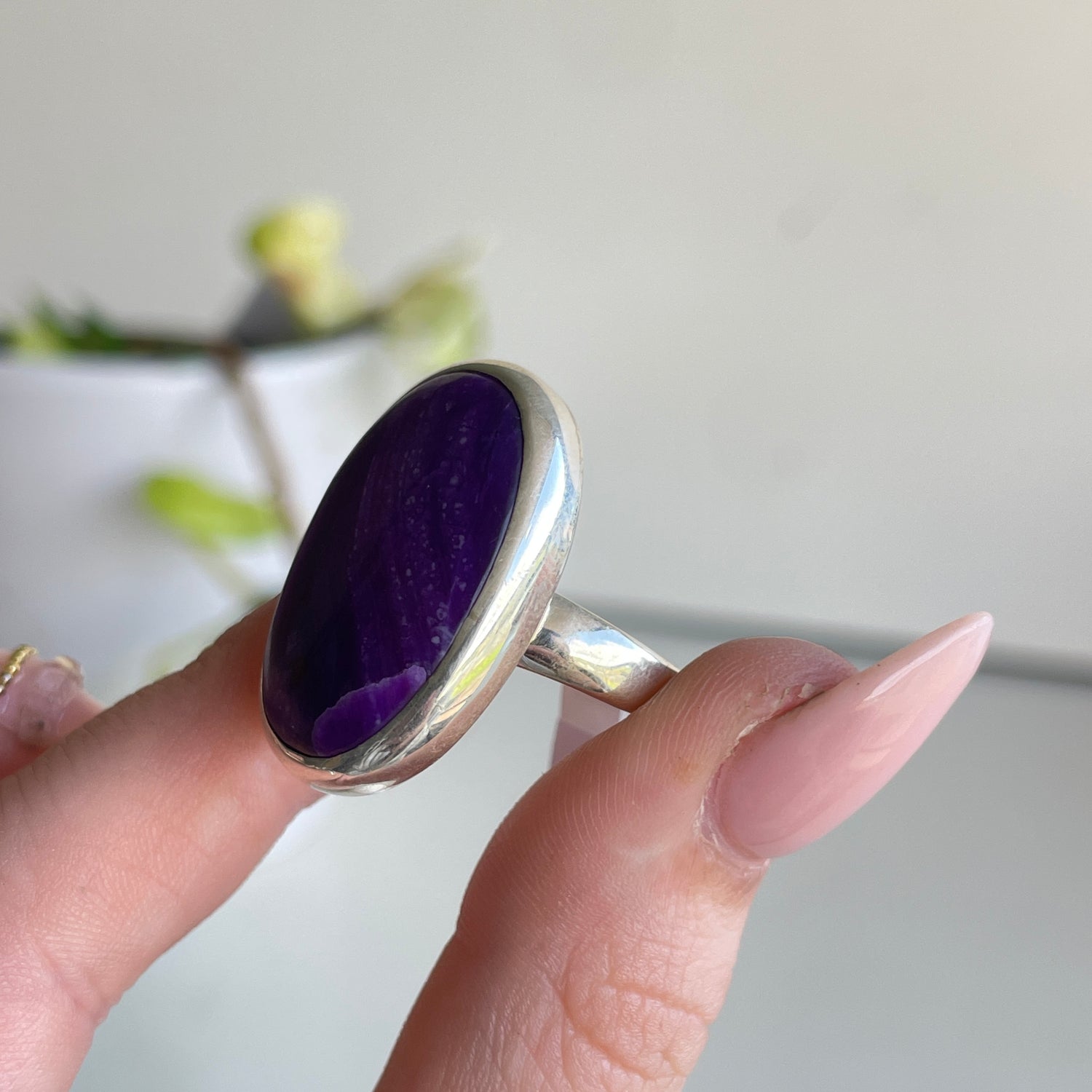 Sugilite Oval Ring Sz8.5