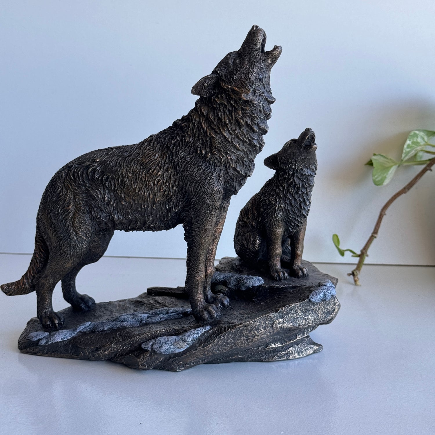Wolf & Cub Statue AM-1802