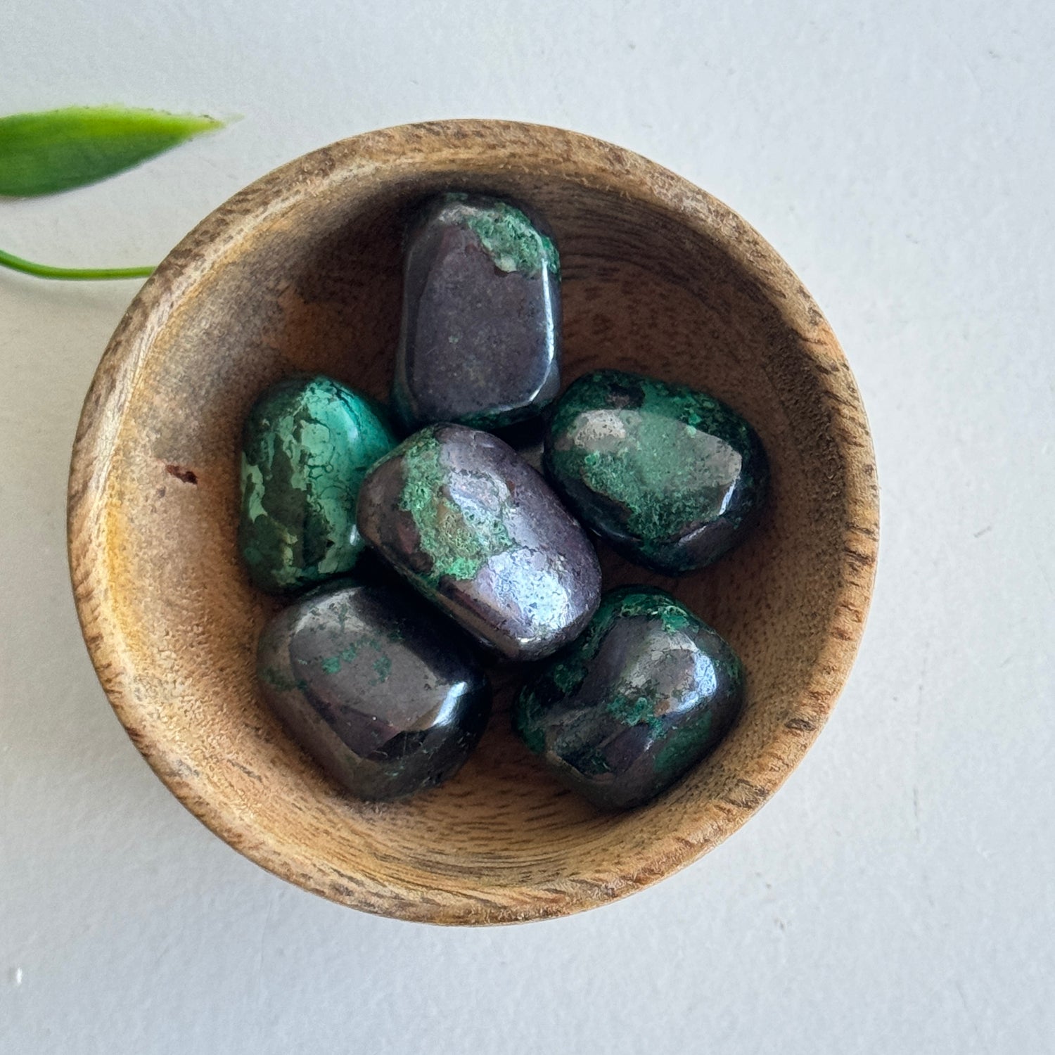 Cuprite With Malachite Tumbled