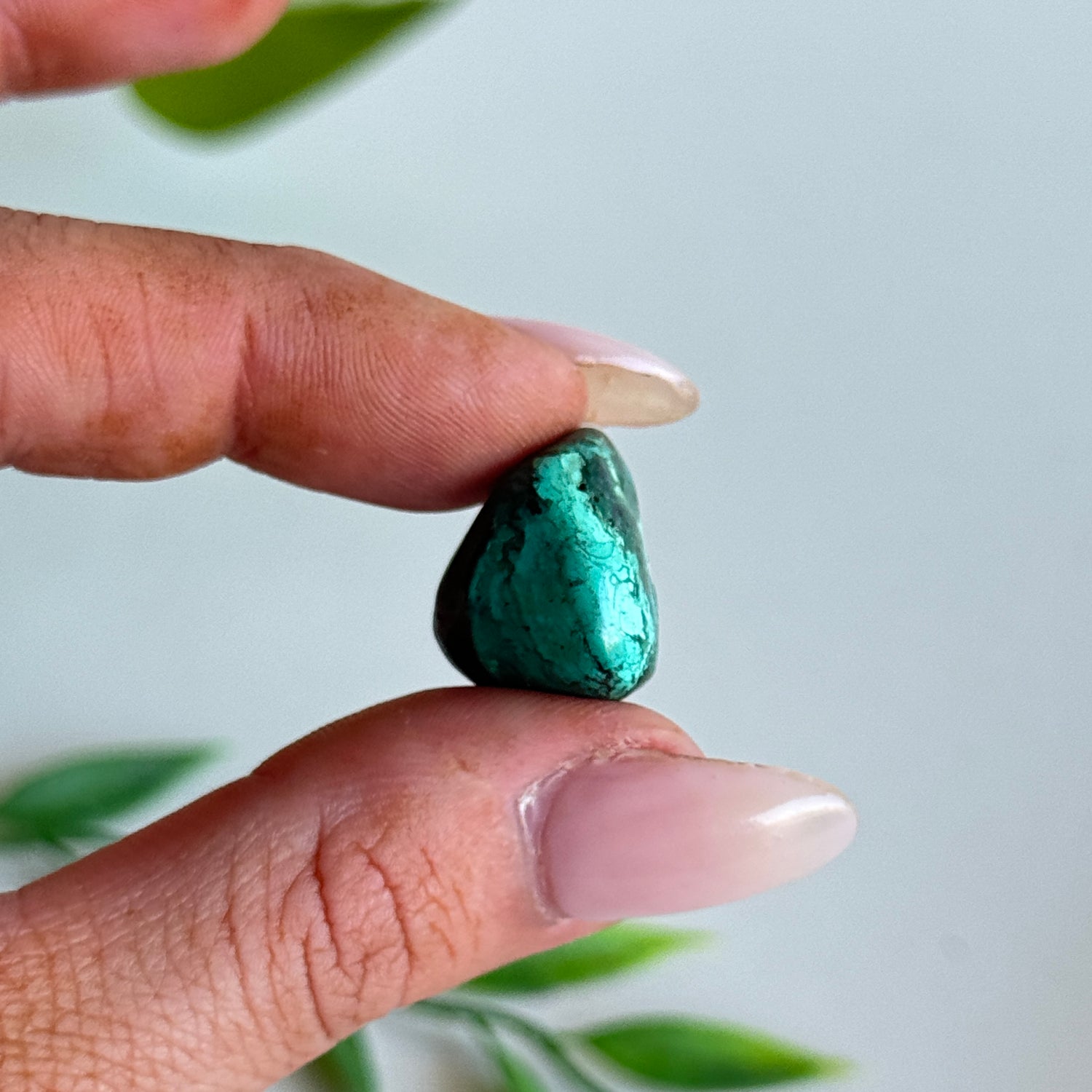 Cuprite With Malachite Tumbled