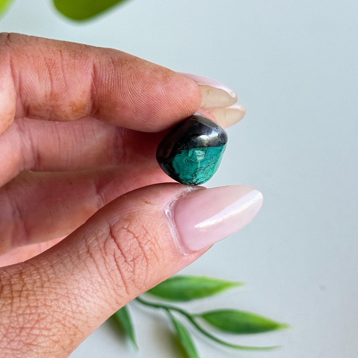 Cuprite With Malachite Tumbled