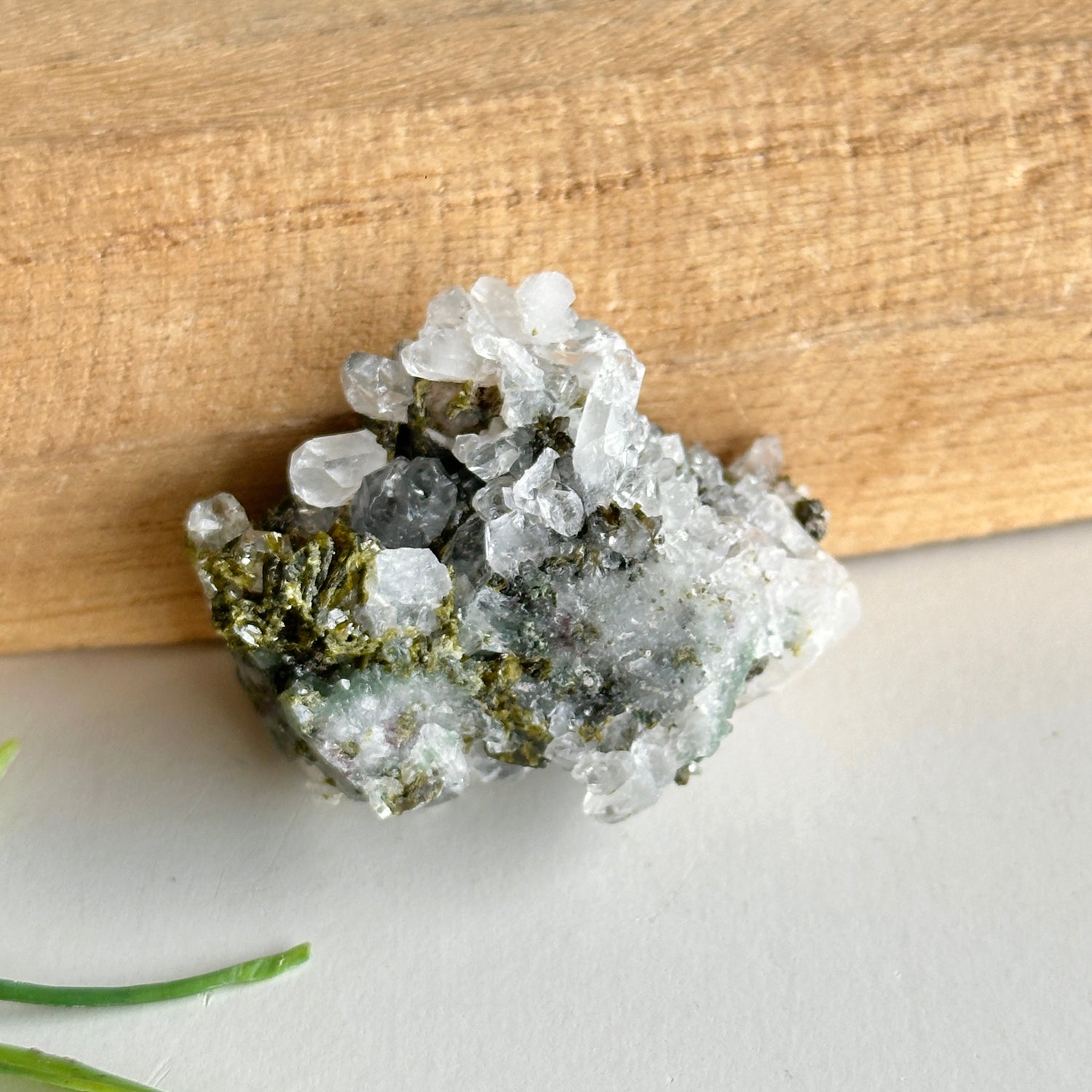 Epidote & Quartz Cluster 28g - High Quality
