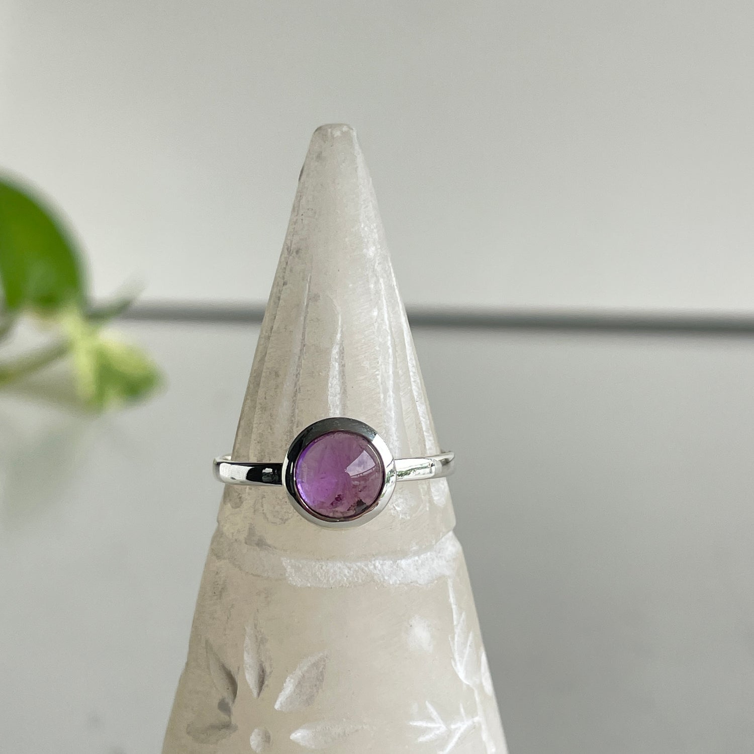 Amethyst Round Ring