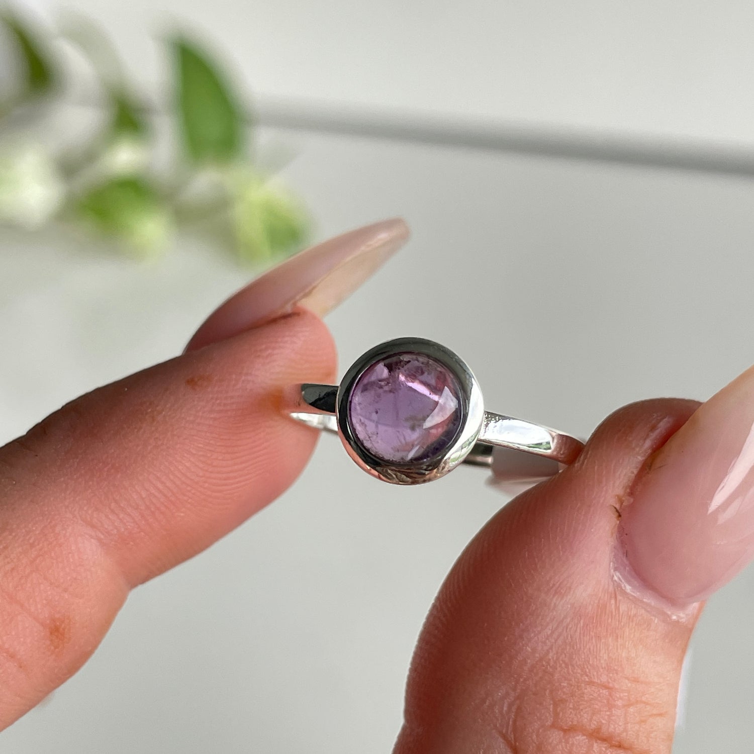 Amethyst Round Ring