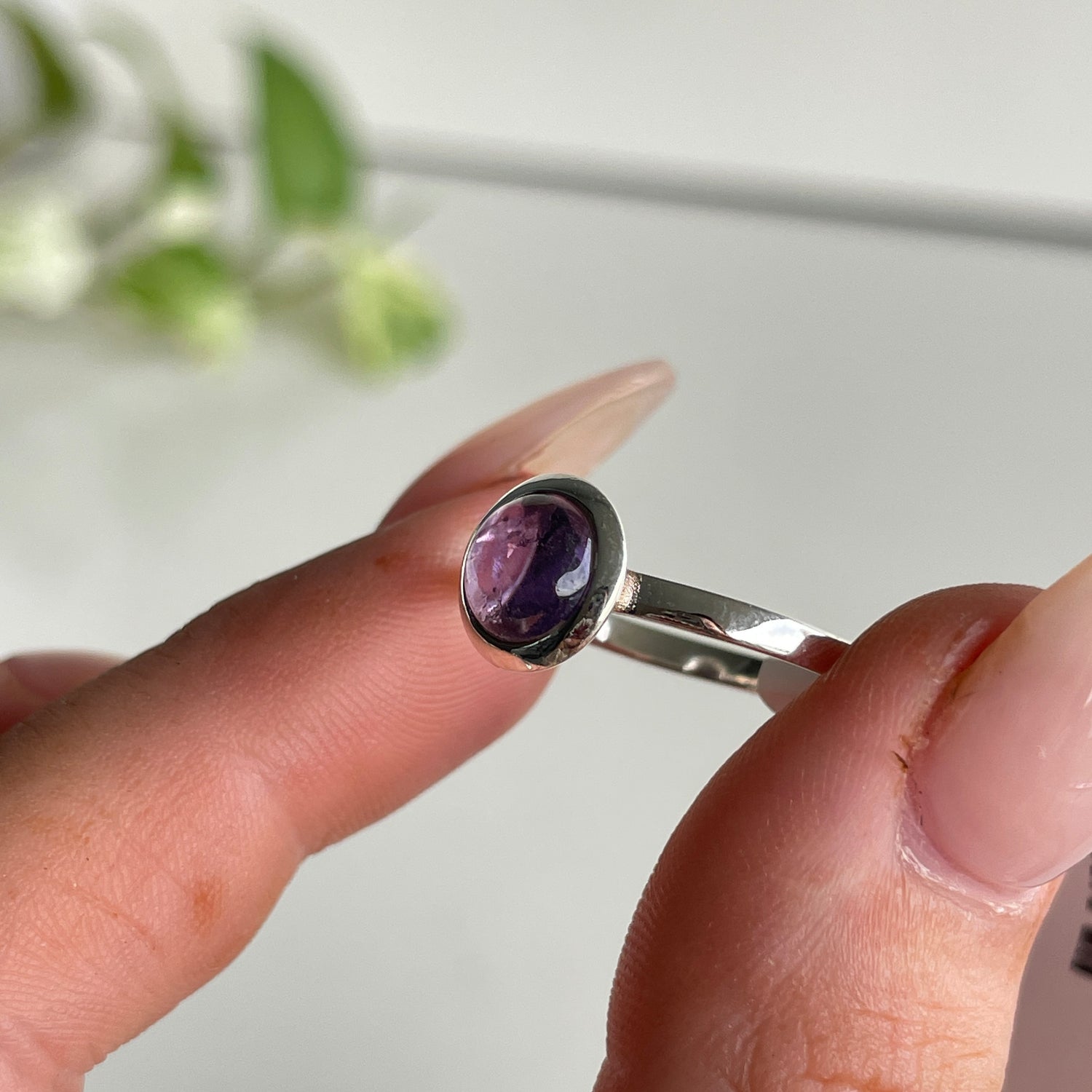 Amethyst Round Ring