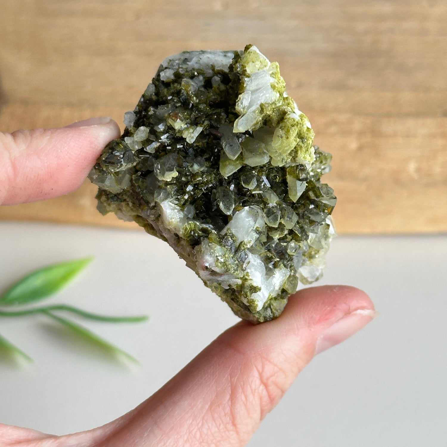 Epidote & Quartz Cluster 70g - High Quality