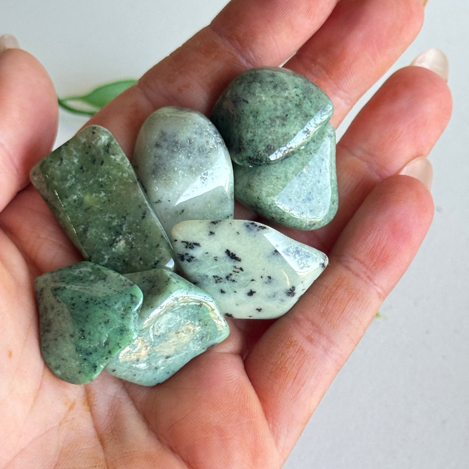 Grossularite Garnet Tumbled