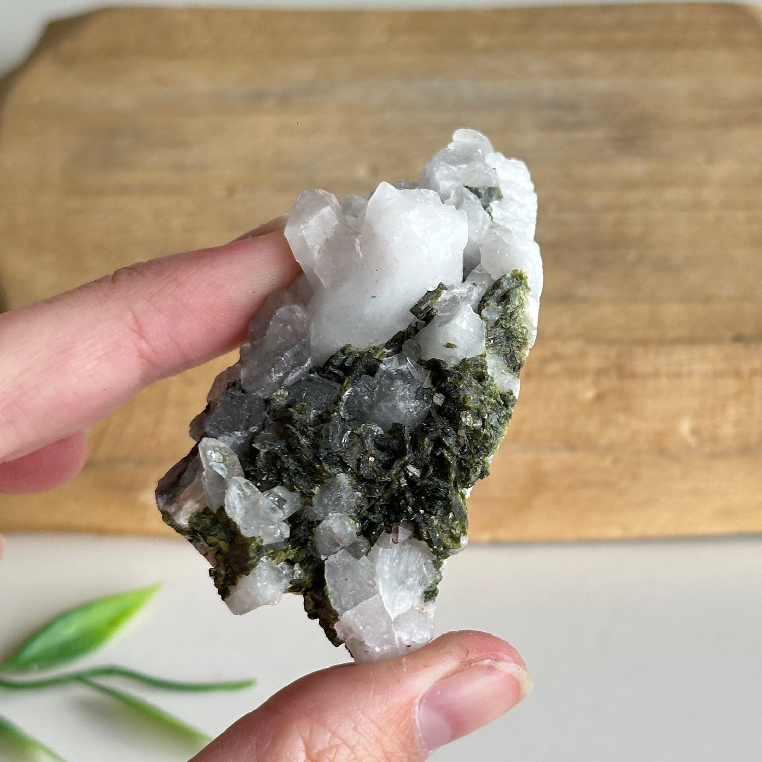 Epidote & Quartz Cluster 62g