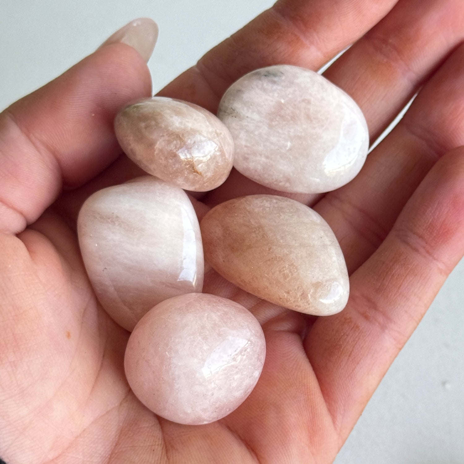 Morganite Tumbled.