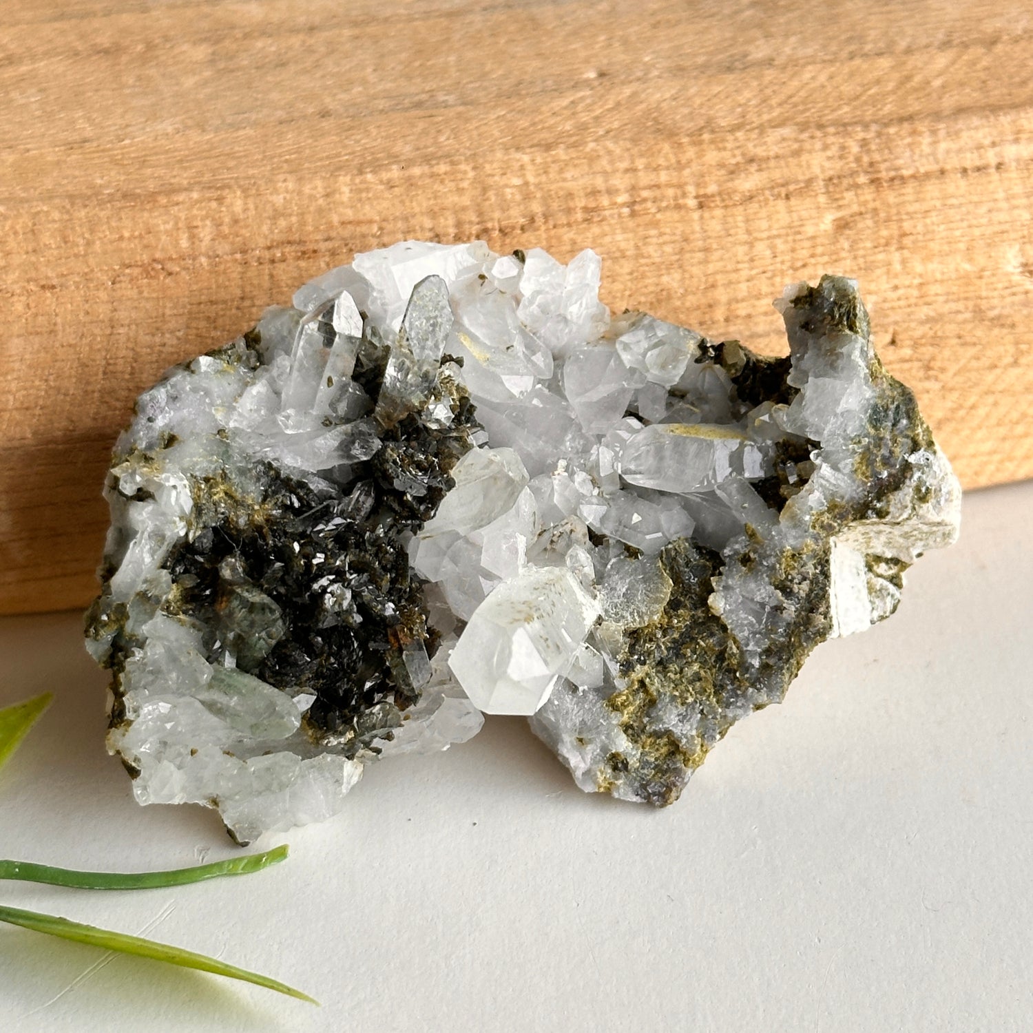 Epidote & Quartz Cluster 52g - High Quality
